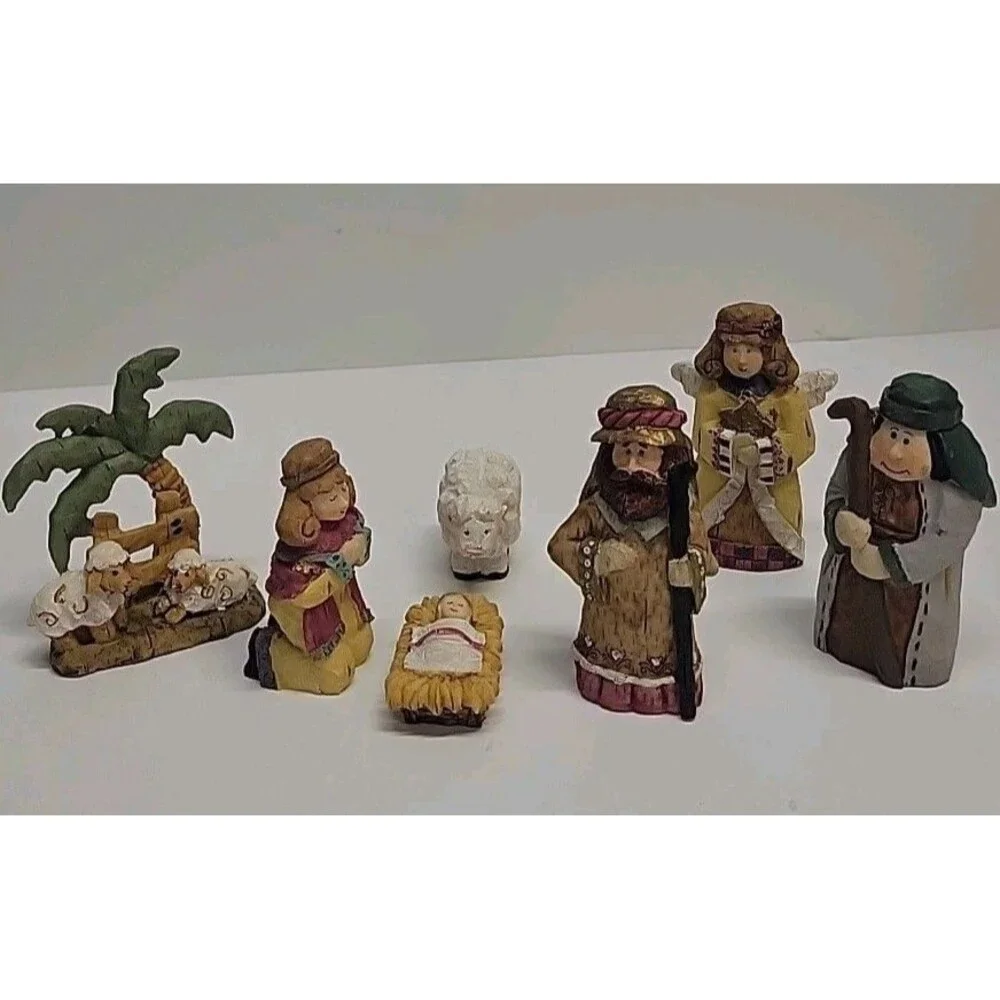 NATIVITY SET RESIN 7 PIECE‎ 4